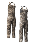ASIO Gear Heavyweight Bib in Raptor and RAPX camo built for late season warmth for serious whitetail bow hunters