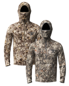 ASIO Gear Midweight Hoodie in Raptor and RAPX camo with face mask hood