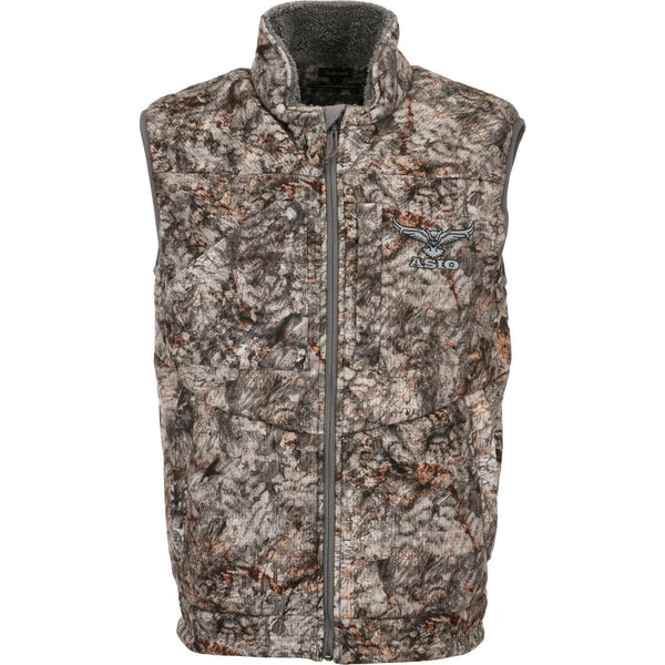 Amiur】boa vest(charcoal) Amiur】boa vest(charcoal)