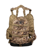 ASIO Gear Limited Edition RAPX camo turkey vest – rear view displaying integrated pack compartment and support padding