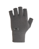 asio gear merino wool fingerless glove for maximum dexterity in solid grey