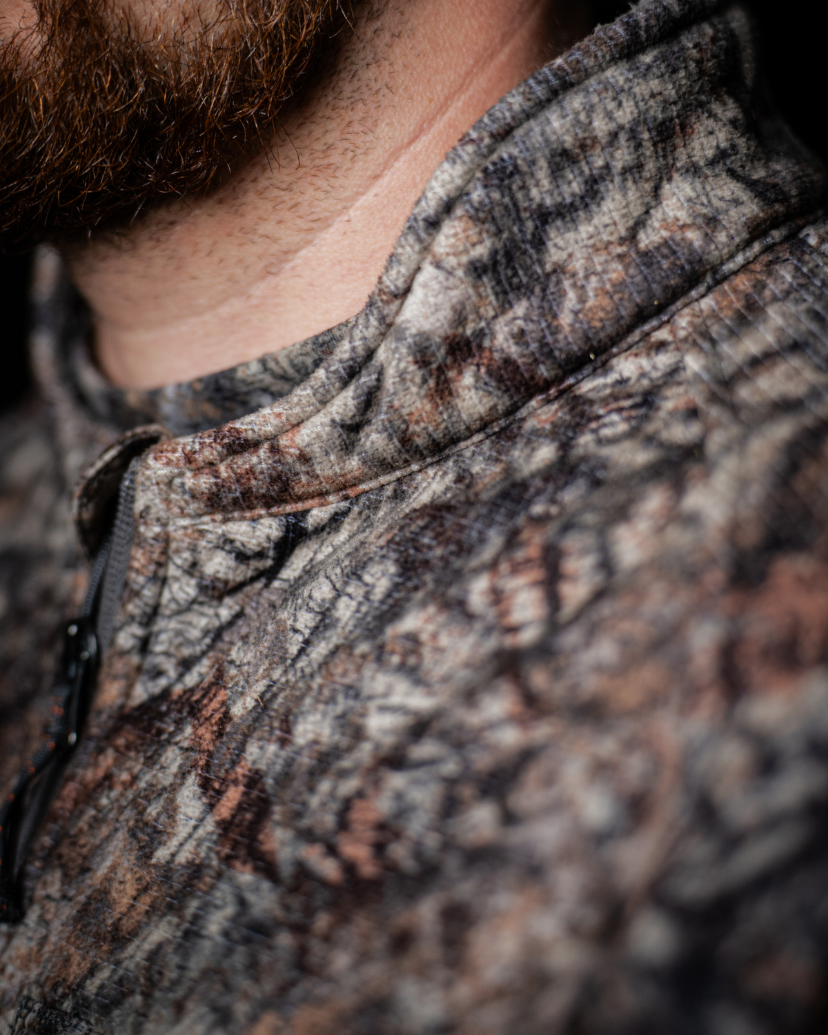 ASIO Gear patented bowhunting collar to help prevent string interference at full draw for whitetail bowhunters