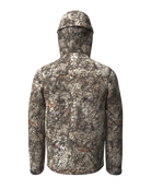 asio gear raptor camo waterproof rain jacket for bowhunters hunting from a treestand. features a hood cinch for customizable fit.