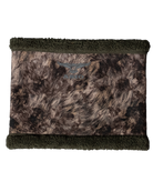 ASIO windproof sherpa neck gaiter in rapx camo for cold bow hunts